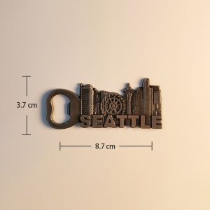 Seattle, Washington, USA tourist souvenirs creative three-dimensional decorative magnetic refrigerator bottle opener souvenirs